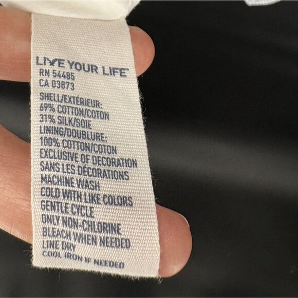 American Eagle Women's Pinstripe Bow Tie Tiered Summer Dress Size 6 Blue White - Picture 7 of 9